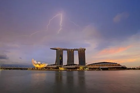 Singapore skyline Stock Photos