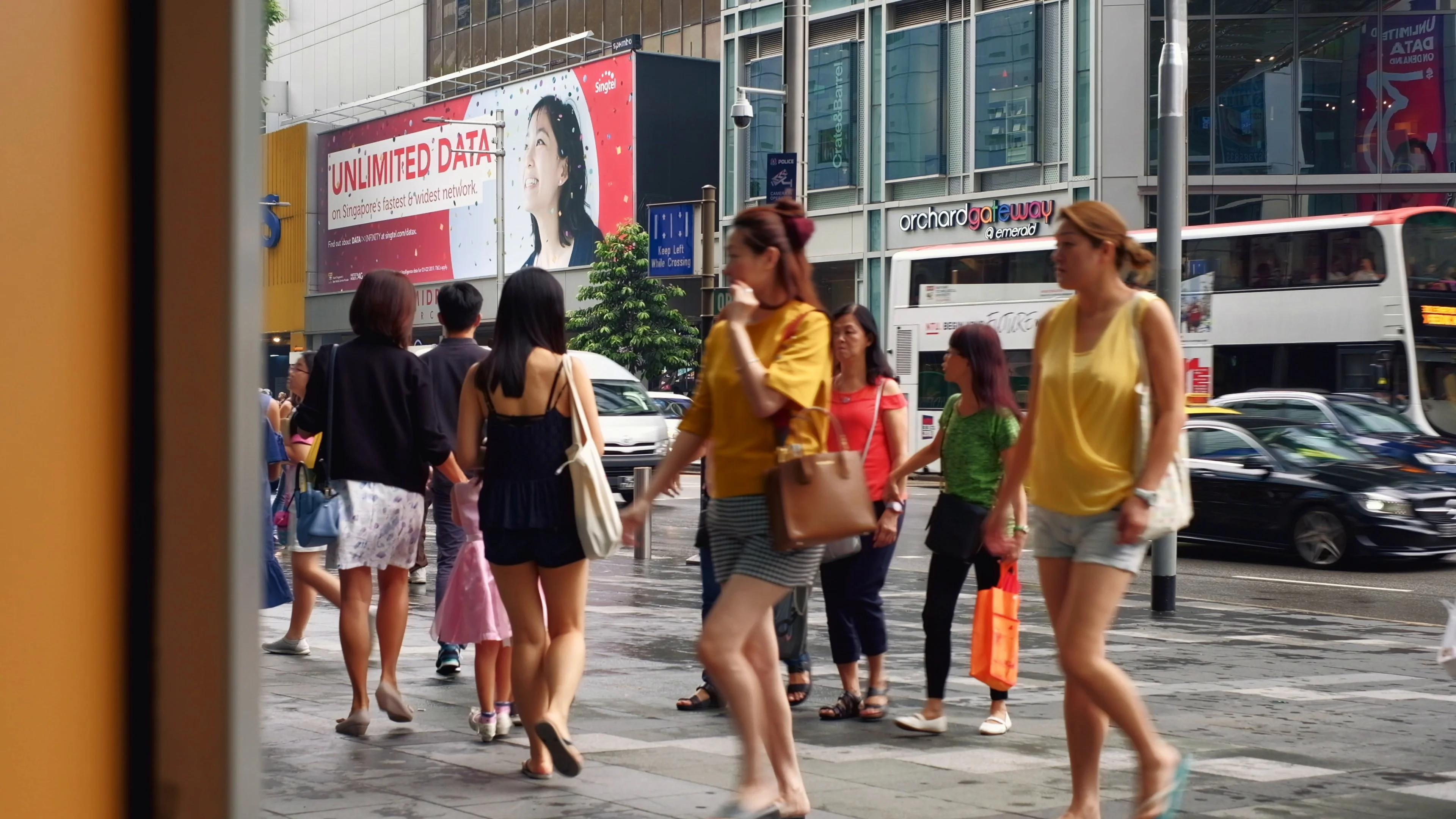 Singapore Street View With People Cros Stock Video Pond5