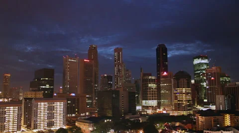 Singapore Sunrise Video stock 58317702