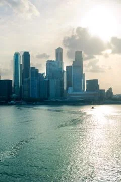 Singapore sunset Stock Photos