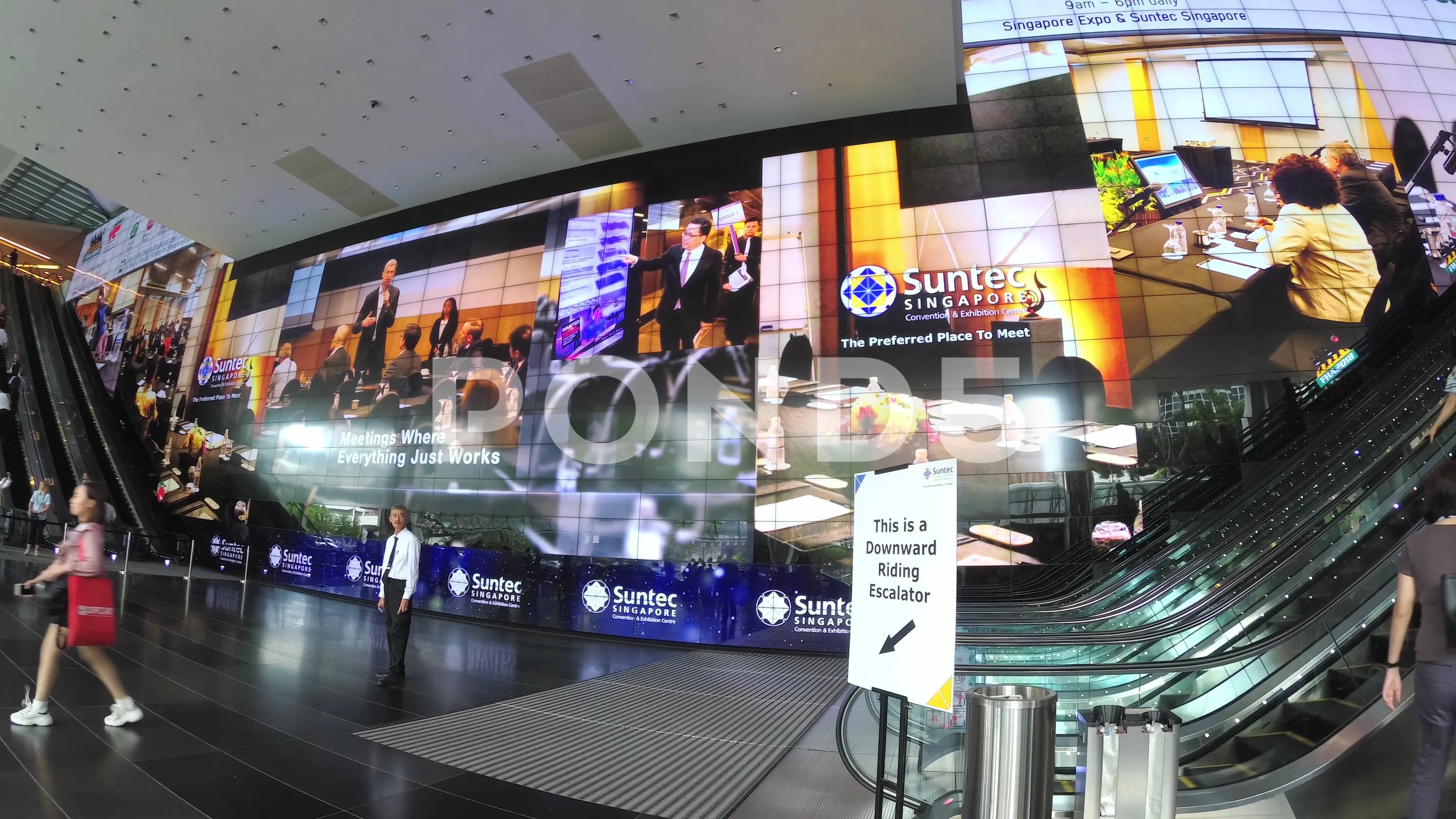 Singapore Suntec City convention and Stock Video Pond5