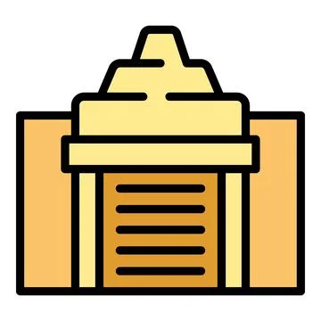 Singapore template icon vector flat Stock Illustration