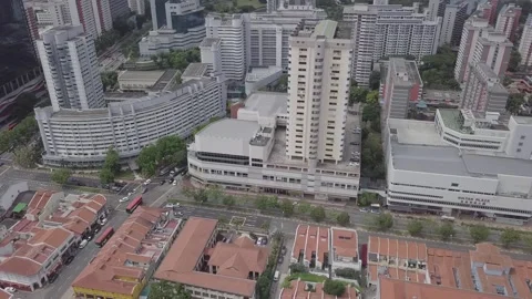 Singapore Textile Centre Drone Stock Footage 169831648