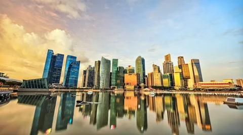 Singapore timelapse Stock Footage 47850416