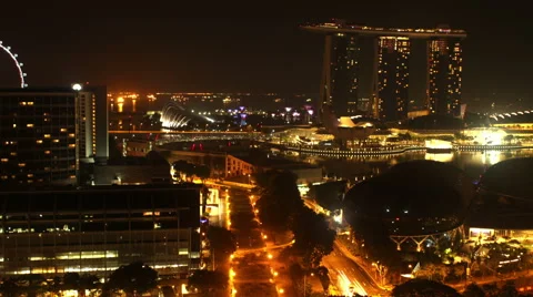 Singapore timelapse 스톡 동영상 64778260