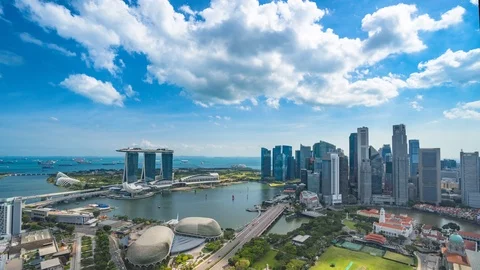 Singapore in Timelapse Motion Stock Footage 105155158