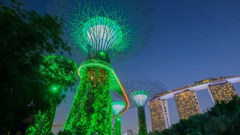 Singapore Timelapse view Stock Footage 94512478