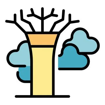 Singapore tree icon vector flat Stockillustratie