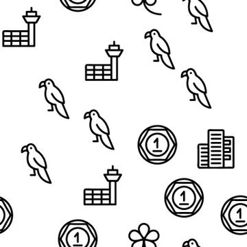 Singapore Vector Seamless Pattern Stockillustratie