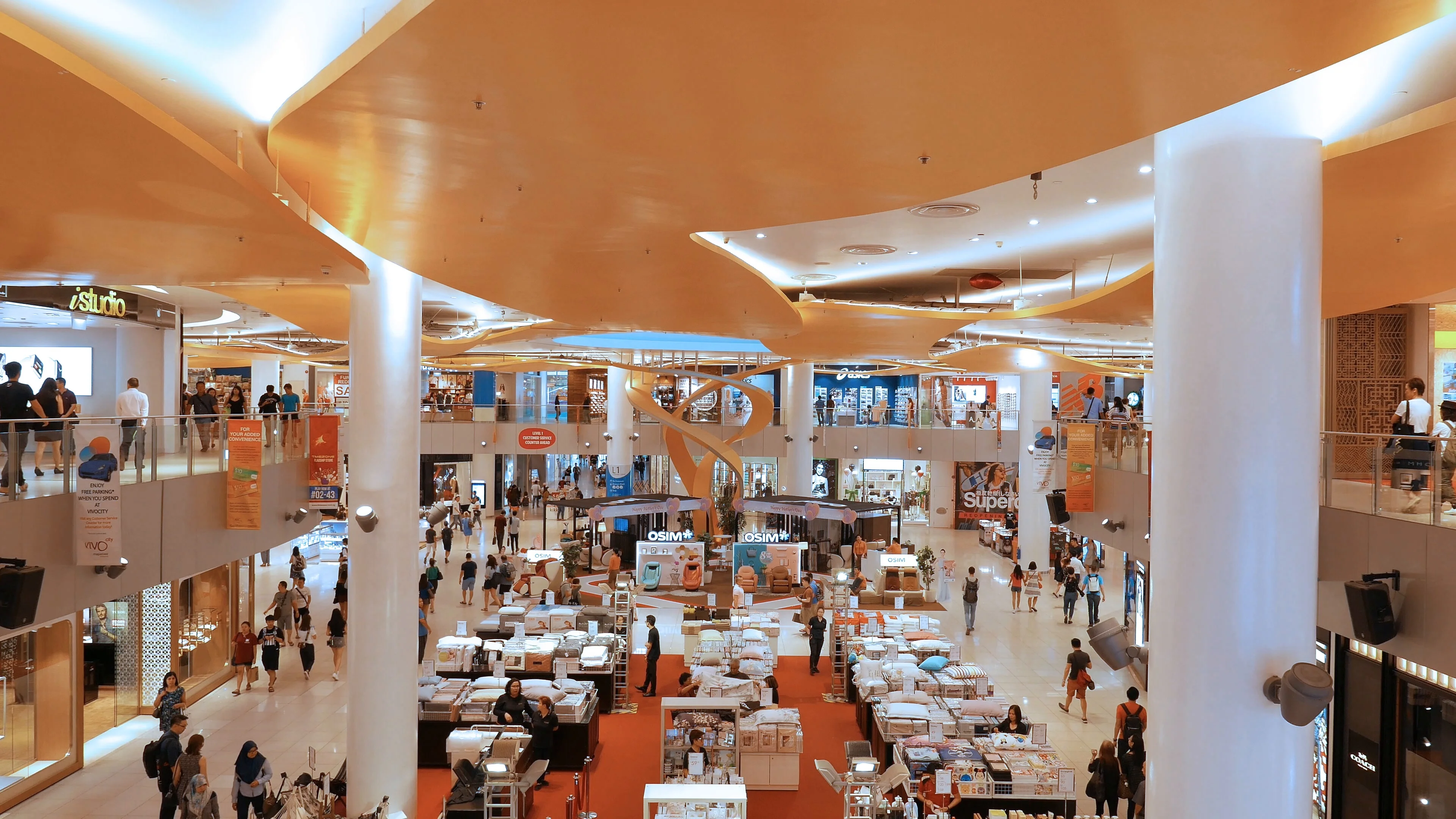 Singapore Vivo city shopping mall Stock Video Pond5