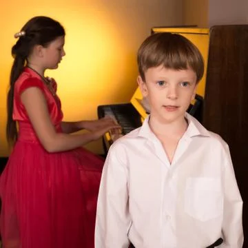 Singer and pianist Foto stock