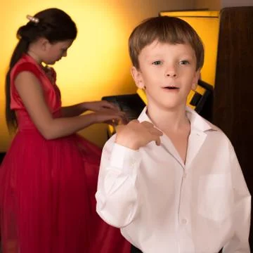 Singer and pianist Stock Photos