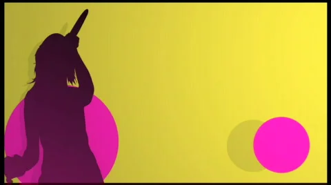 Singer background plate Video stock 329262