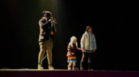 Singer during a concert Stock Footage 35171810