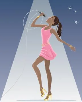 Singer Illustrazione stock