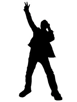 Singer.  Stock Illustration