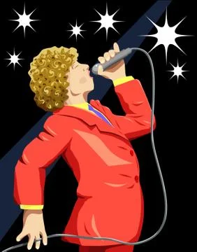 Singer Stock Illustration