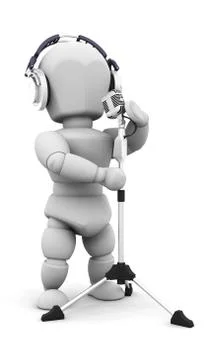 Singer Stock Illustration