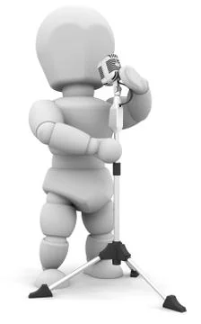 Singer Stock Illustration