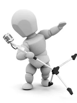 Singer Stock Illustration