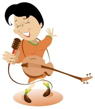 Singer Stockillustratie