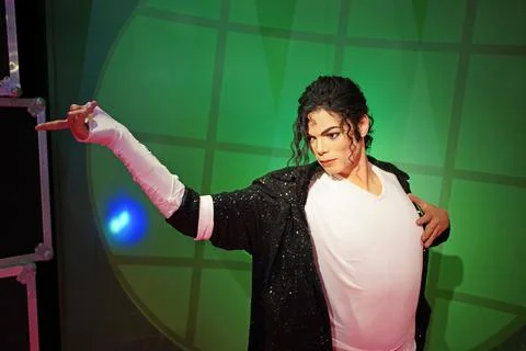 Singer Michael Jackson actor wax figure at Madame Tussauds, Singapore Stock Photos