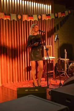 A singer Stock Photos