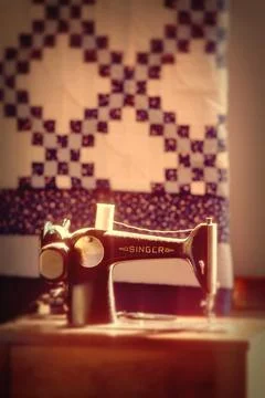 Singer Sewing Machine Stock Photos