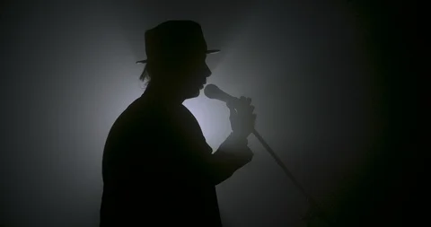 Singer silhouette 動画素材 103650753