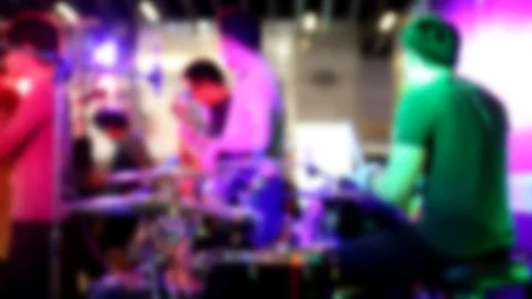 Singer on stage Stock Footage 97041819