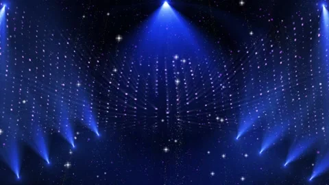 Singing and dancing performance particle lighting show annual award presenta Stock Footage 143593864