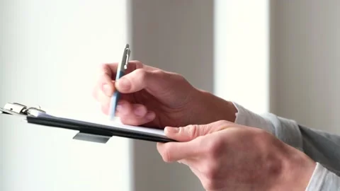 Singing a contract Stock Footage 232935197