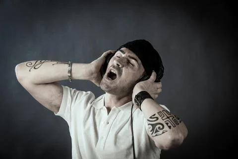 Singing dj Stock Photos