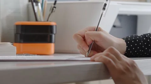 Singing documents, bookkeeping Stock Footage 46512852