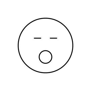 Singing, emotions icon. Simple line, outline vector expression of mood icons for Illustrazione stock