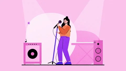 Singing Girls Explainer for After Effects Stock After Effects