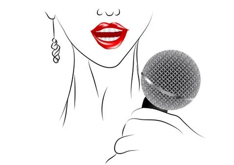 Singing Stock Illustration