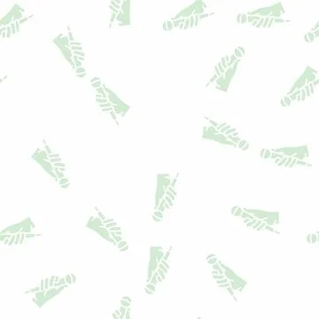 Singing karaoke glyph seamless pattern Stock Illustration