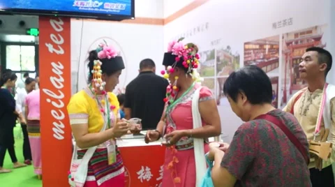 Singing performance promotion tea Stock Footage 51772742