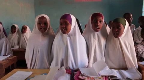 Singing in School Stock Footage 63477643