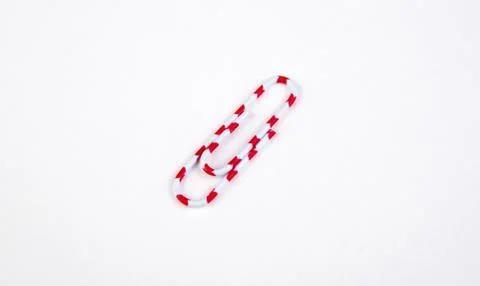 Singke colored paper clip Stock Photos