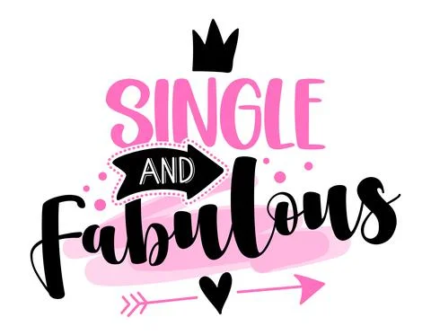 Single and Fabulous Illustrazione stock