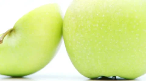 Single and sliced apple closeup – loopable Stock Footage 8974400