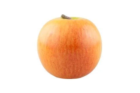 Single apple isolated on white background. Stock Photos