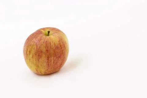 Single apple on white Foto stock