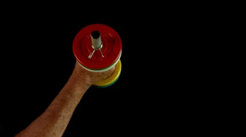 Single arm weight lifting. Vidéo 39951901