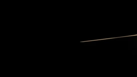 Single Arrow Angled Fly By Slow Motion Video stock 87416210