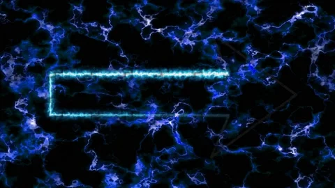 Single arrows glow ice blue color laser fast move on thunder bolt granite Stock Footage 163271179