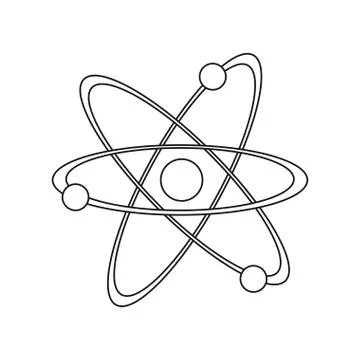 Single atom icon Stock-Illustration