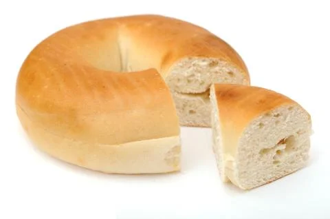 Single bagel Stock Photos